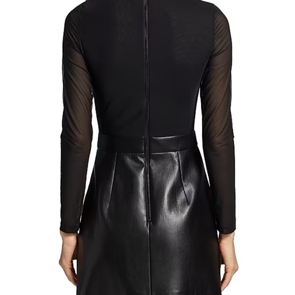 NWT Alice + Olivia Black Mini Skirt Dress - Picture 2 of 6